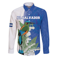 Personalized El Salvador Turquoise Browed Motmot Family Matching Long Sleeve Bodycon Dress and Hawaiian Shirt With Yucca Flowers - Wonder Print Shop