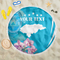 Personalized Honduras Independence Day Beach Blanket With White Tailed Deer - Wonder Print Shop