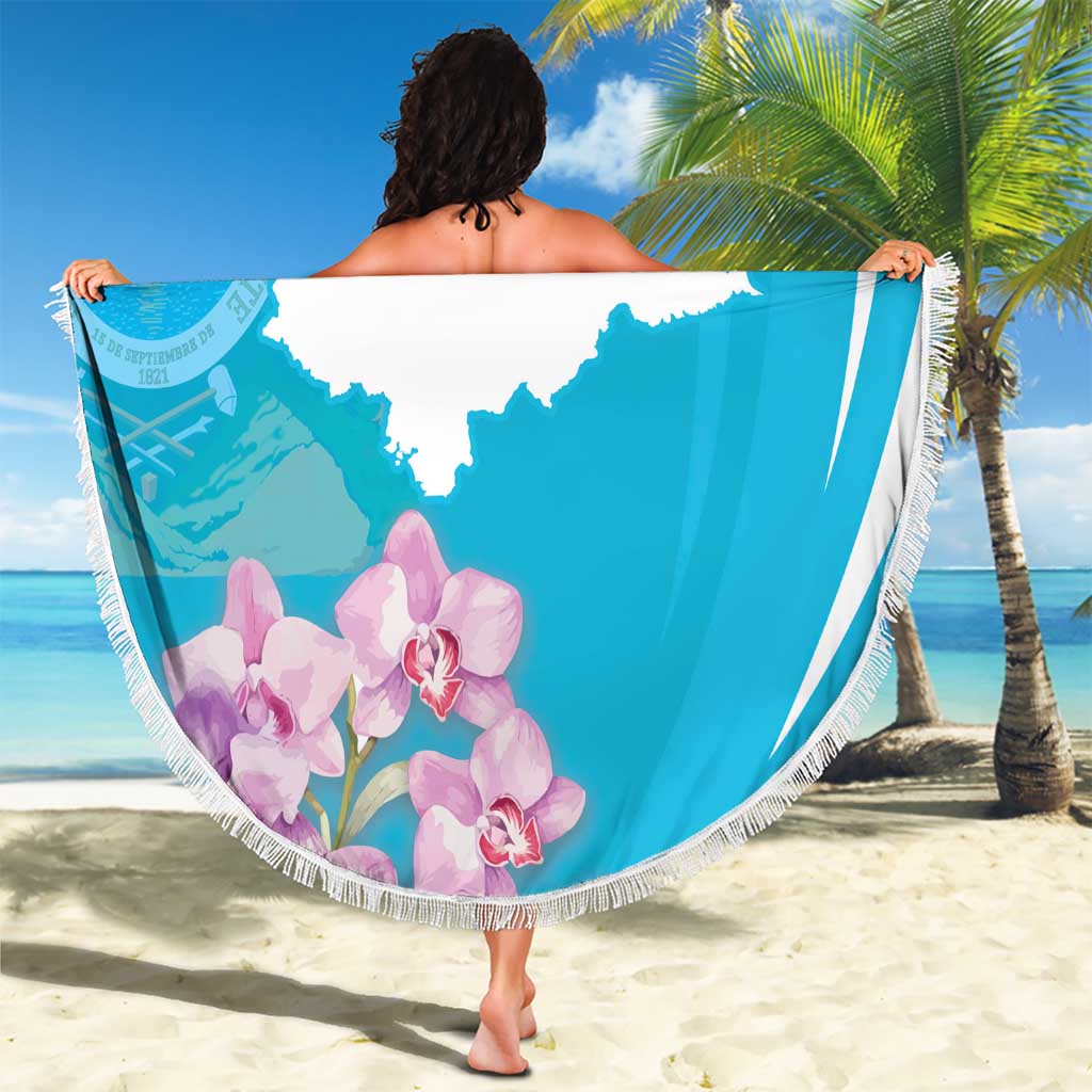 Personalized Honduras Independence Day Beach Blanket With White Tailed Deer - Wonder Print Shop