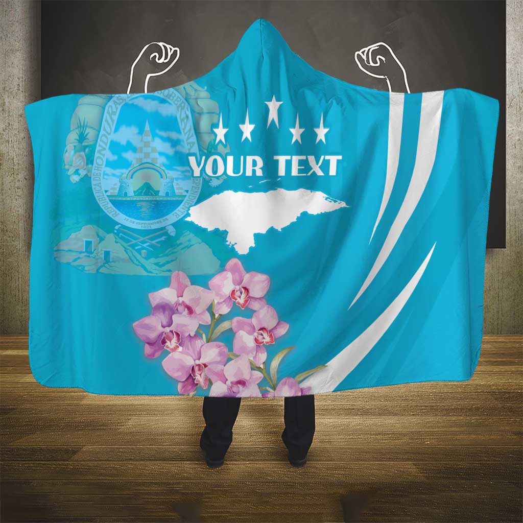 Personalized Honduras Independence Day Hooded Blanket With White Tailed Deer