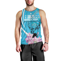 Personalized Honduras Independence Day Men Tank Top With White Tailed Deer - Wonder Print Shop