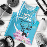 Personalized Honduras Independence Day Men Tank Top With White Tailed Deer - Wonder Print Shop
