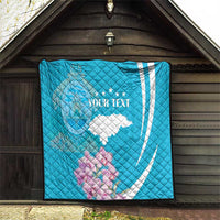 Personalized Honduras Independence Day Quilt With White Tailed Deer - Wonder Print Shop