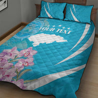 Personalized Honduras Independence Day Quilt Bed Set With White Tailed Deer - Wonder Print Shop