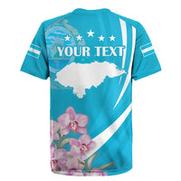 Personalized Honduras Independence Day Rugby Jersey With White Tailed Deer - Wonder Print Shop