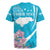 Personalized Honduras Independence Day Rugby Jersey With White Tailed Deer - Wonder Print Shop