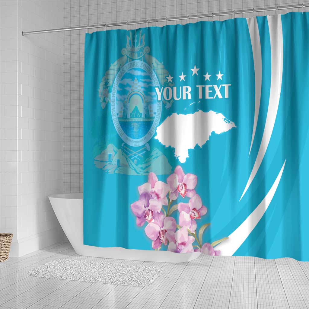 Personalized Honduras Independence Day Shower Curtain With White Tailed Deer
