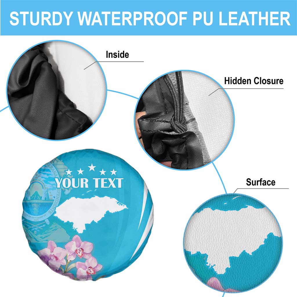 Personalized Honduras Independence Day Spare Tire Cover With White Tailed Deer - Wonder Print Shop