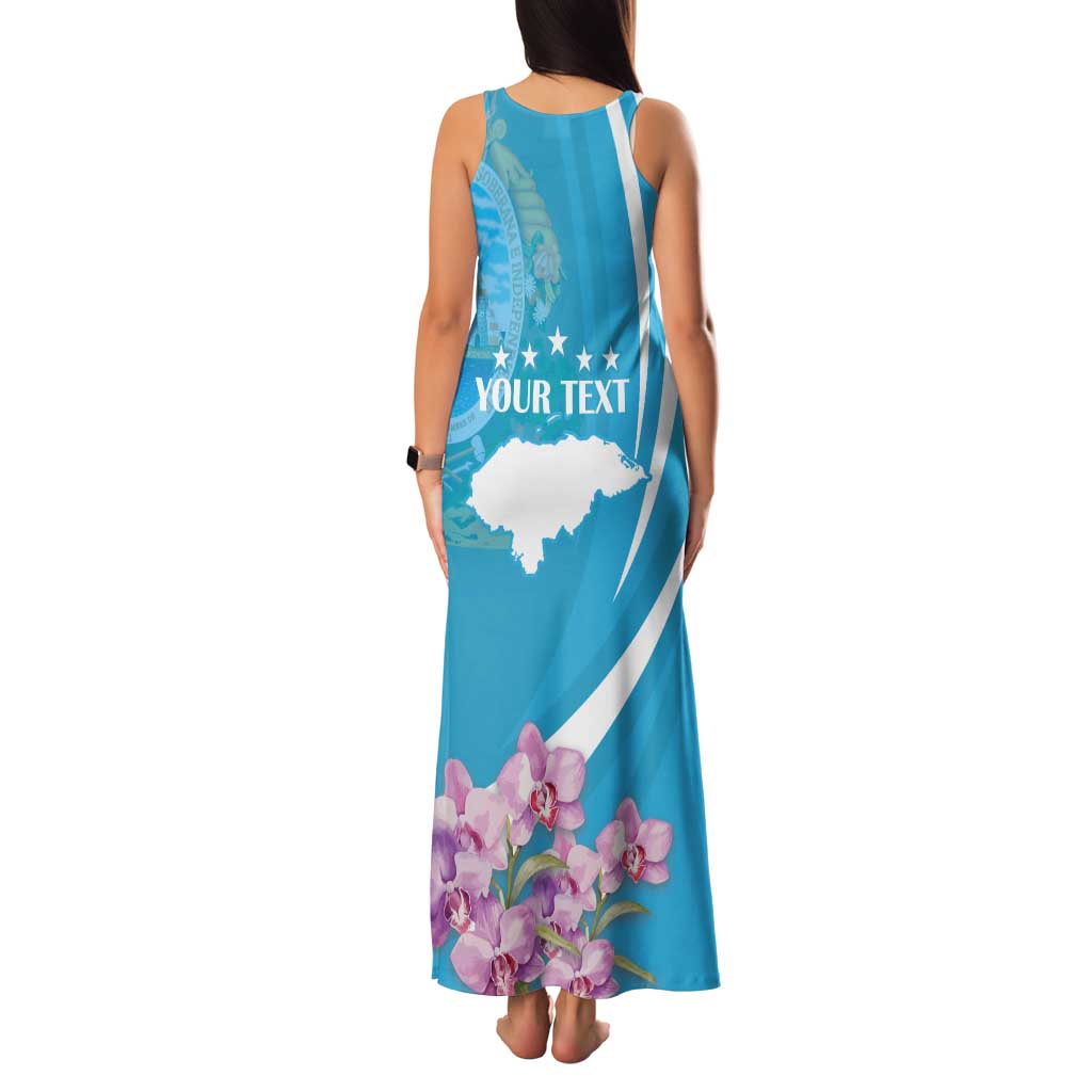 Personalized Honduras Independence Day Tank Maxi Dress With White Tailed Deer - Wonder Print Shop