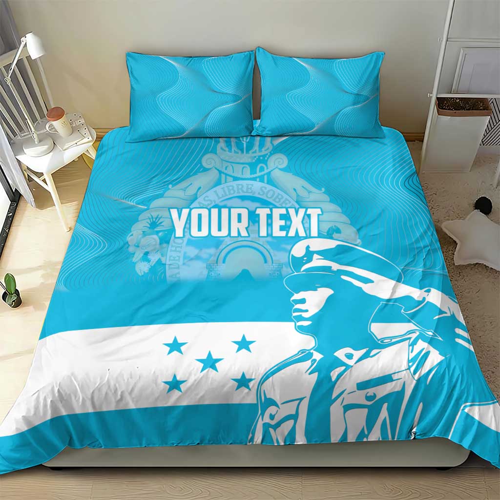 Personalized Honduras Scarlet Macaw Bedding Set Happy Independence Day 1821 - Wonder Print Shop