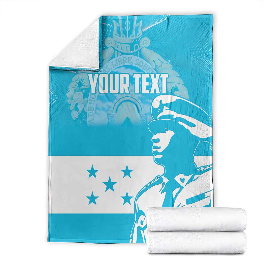 Personalized Honduras Scarlet Macaw Blanket Happy Independence Day 1821