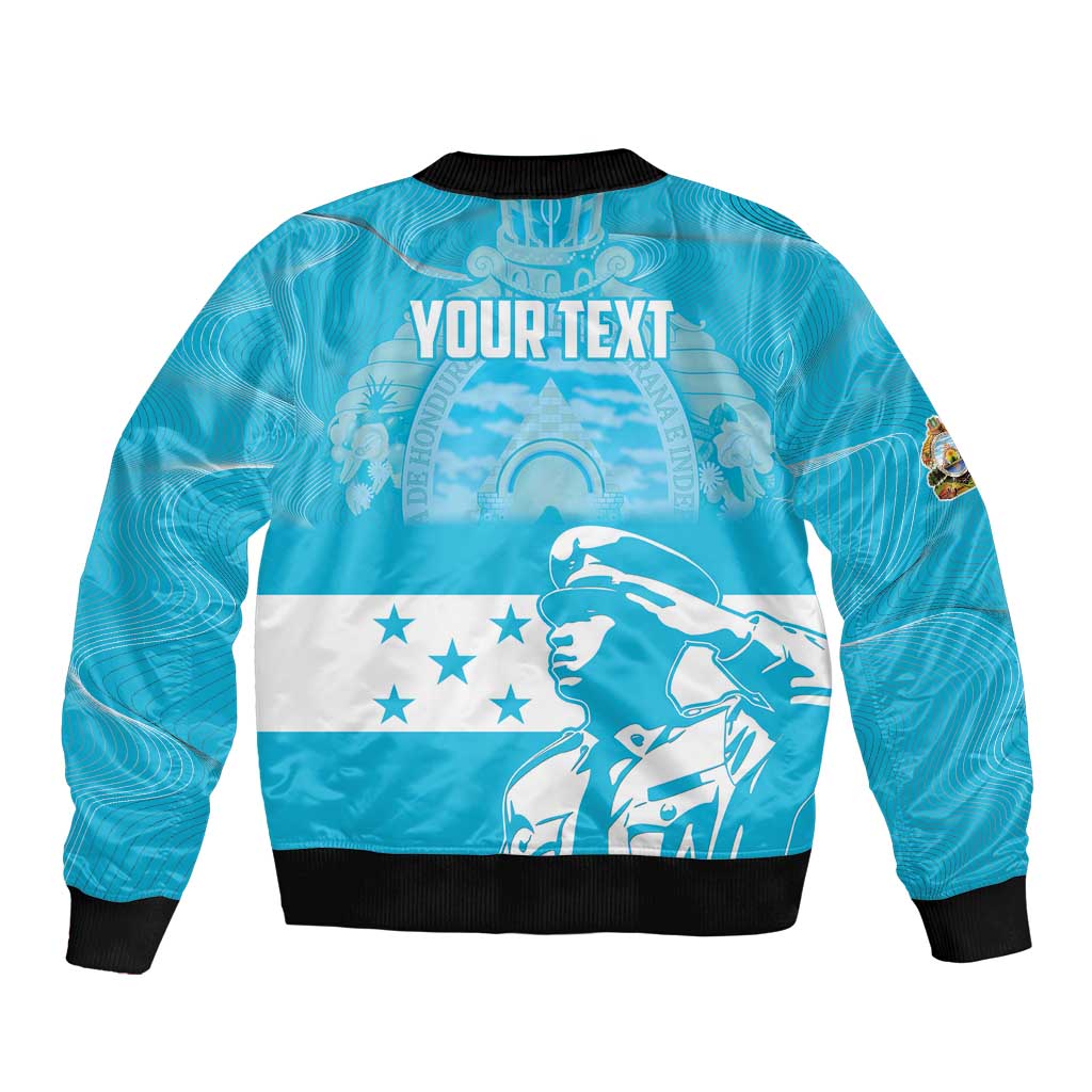 Personalized Honduras Scarlet Macaw Bomber Jacket Happy Independence Day 1821 - Wonder Print Shop