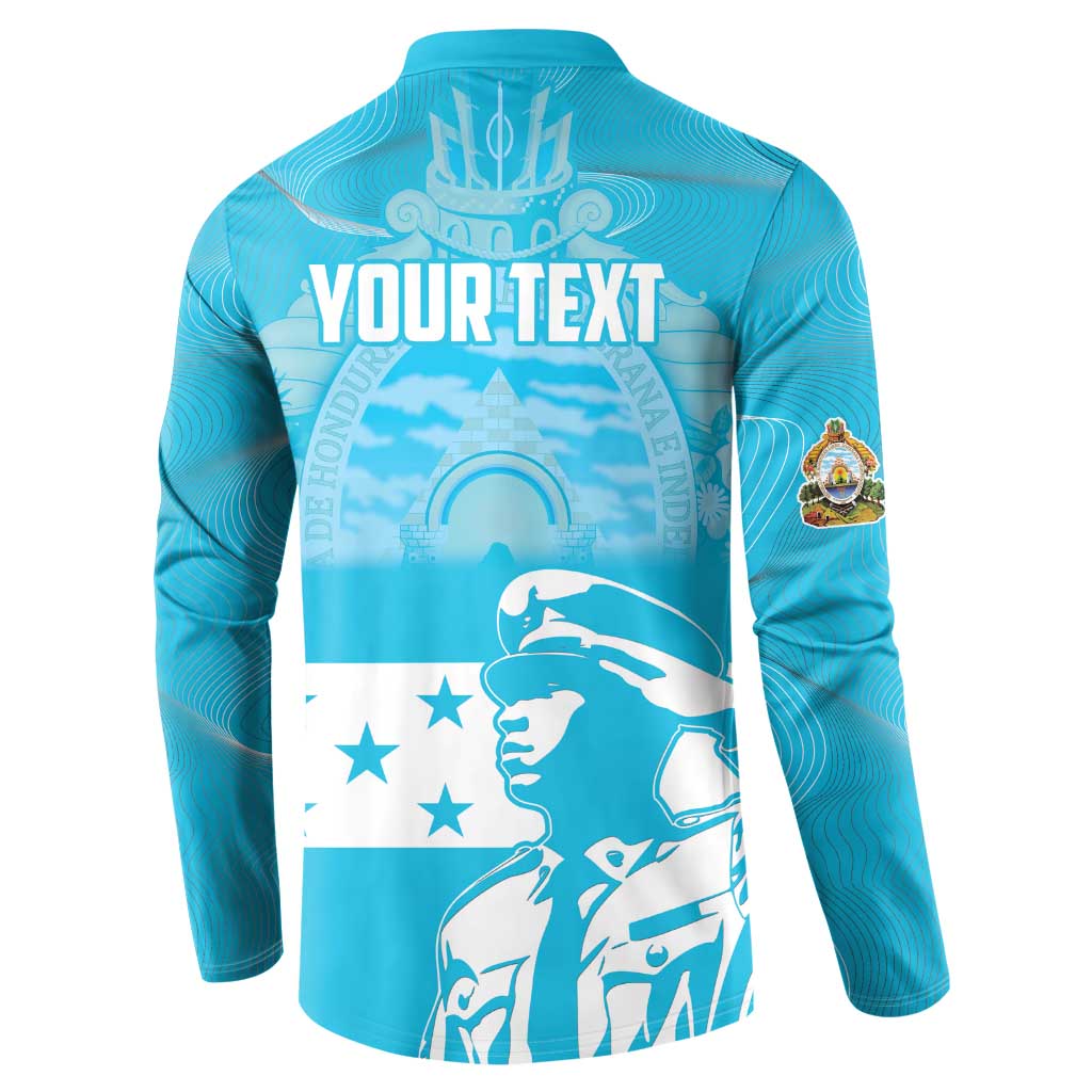 Personalized Honduras Scarlet Macaw Button Sweatshirt Happy Independence Day 1821 - Wonder Print Shop