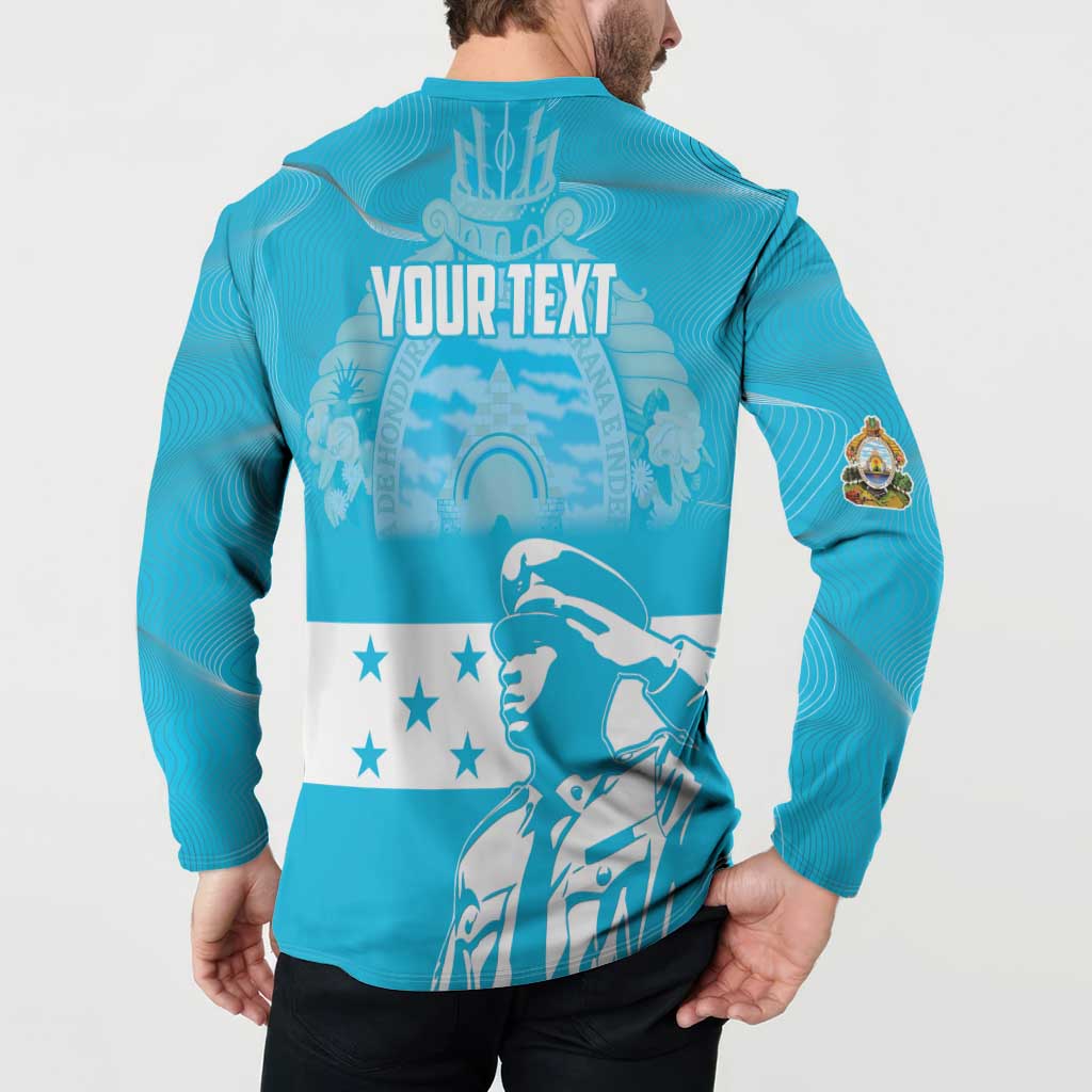 Personalized Honduras Scarlet Macaw Button Sweatshirt Happy Independence Day 1821 - Wonder Print Shop