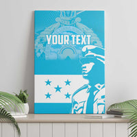 Personalized Honduras Scarlet Macaw Canvas Wall Art Happy Independence Day 1821 - Wonder Print Shop