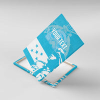 Personalized Honduras Scarlet Macaw Canvas Wall Art Happy Independence Day 1821 - Wonder Print Shop