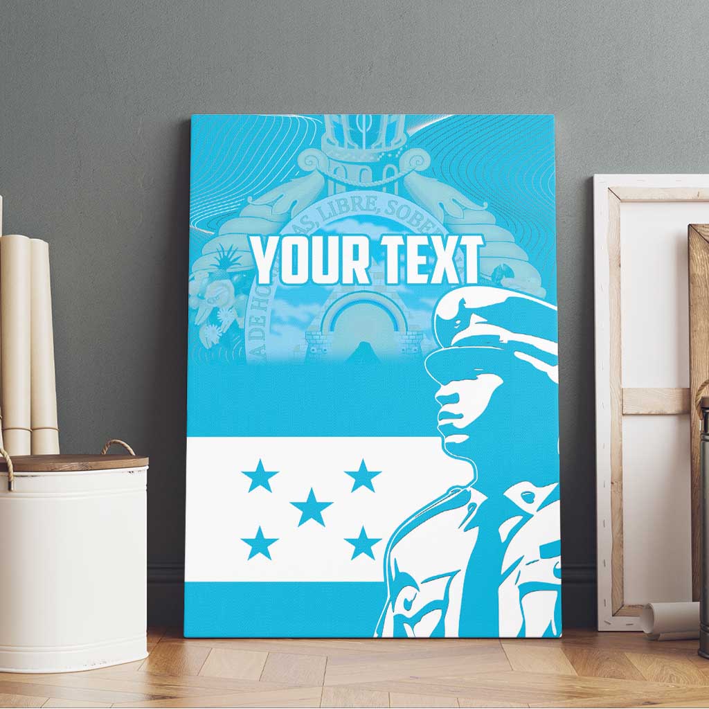 Personalized Honduras Scarlet Macaw Canvas Wall Art Happy Independence Day 1821 - Wonder Print Shop