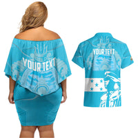 Personalized Honduras Scarlet Macaw Couples Matching Off Shoulder Short Dress and Hawaiian Shirt Happy Independence Day 1821 - Wonder Print Shop