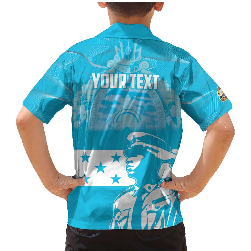 Personalized Honduras Scarlet Macaw Family Matching Mermaid Dress and Hawaiian Shirt Happy Independence Day 1821 - Wonder Print Shop