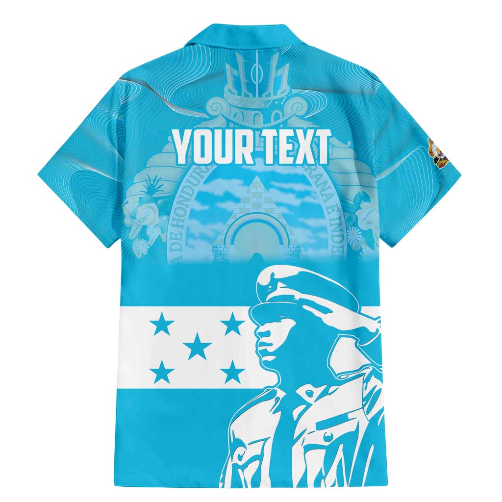 Personalized Honduras Scarlet Macaw Family Matching Mermaid Dress and Hawaiian Shirt Happy Independence Day 1821 - Wonder Print Shop