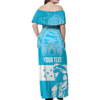 Personalized Honduras Scarlet Macaw Family Matching Off Shoulder Maxi Dress and Hawaiian Shirt Happy Independence Day 1821 - Wonder Print Shop