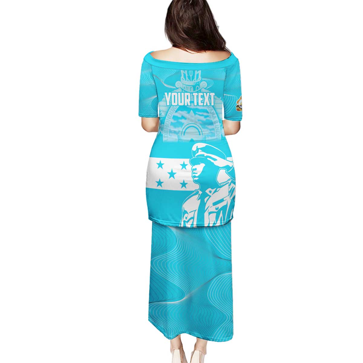 Personalized Honduras Scarlet Macaw Family Matching Puletasi and Hawaiian Shirt Happy Independence Day 1821 - Wonder Print Shop