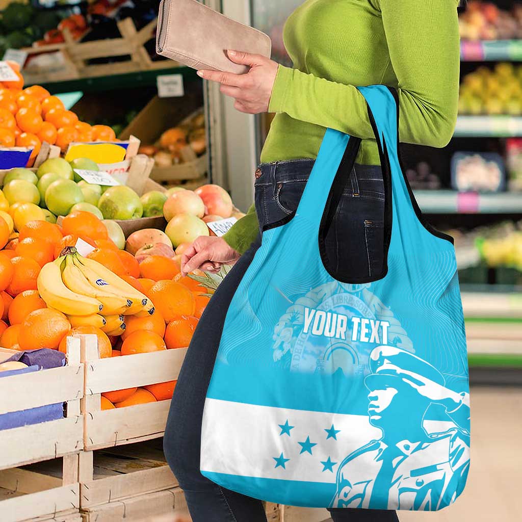 Personalized Honduras Scarlet Macaw Grocery Bag Happy Independence Day 1821