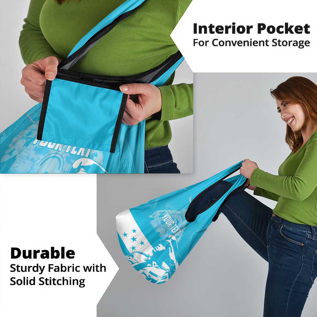 Personalized Honduras Scarlet Macaw Grocery Bag Happy Independence Day 1821