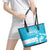 Personalized Honduras Scarlet Macaw Leather Tote Bag Happy Independence Day 1821 - Wonder Print Shop