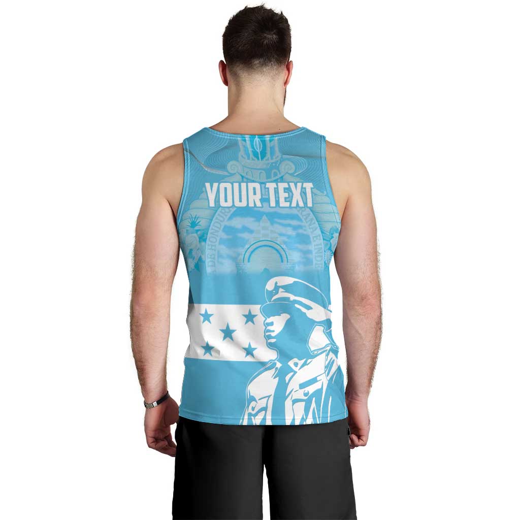 Personalized Honduras Scarlet Macaw Men Tank Top Happy Independence Day 1821 - Wonder Print Shop