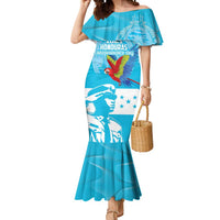 Personalized Honduras Scarlet Macaw Mermaid Dress Happy Independence Day 1821 - Wonder Print Shop