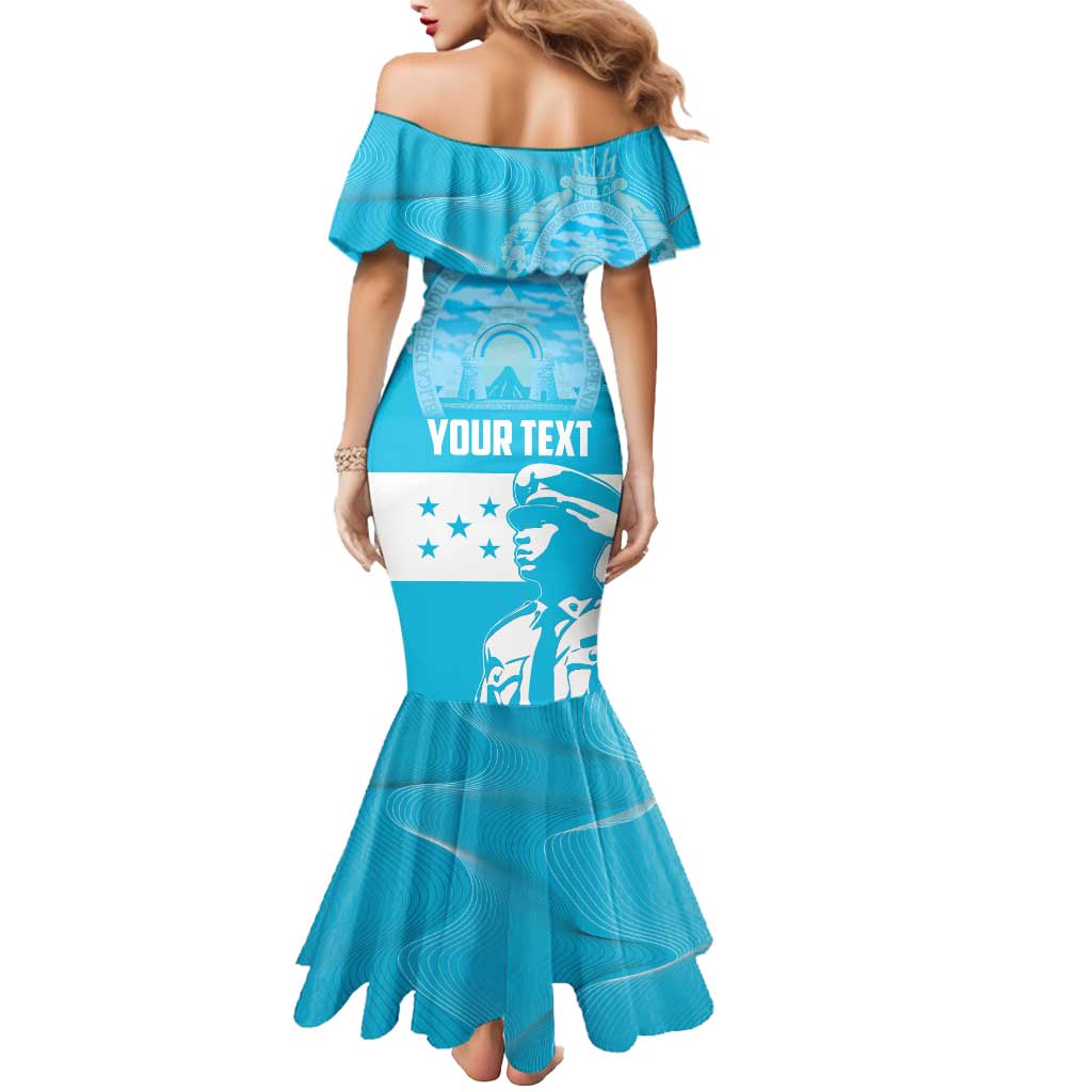 Personalized Honduras Scarlet Macaw Mermaid Dress Happy Independence Day 1821 - Wonder Print Shop