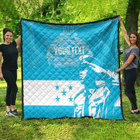 Personalized Honduras Scarlet Macaw Quilt Happy Independence Day 1821 - Wonder Print Shop