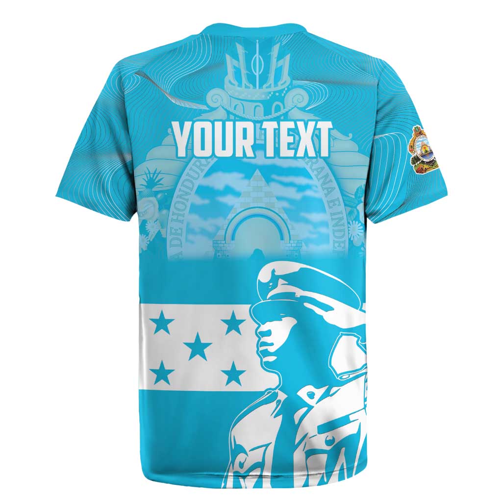 Personalized Honduras Scarlet Macaw Rugby Jersey Happy Independence Day 1821 - Wonder Print Shop