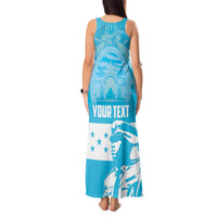 Personalized Honduras Scarlet Macaw Tank Maxi Dress Happy Independence Day 1821 - Wonder Print Shop