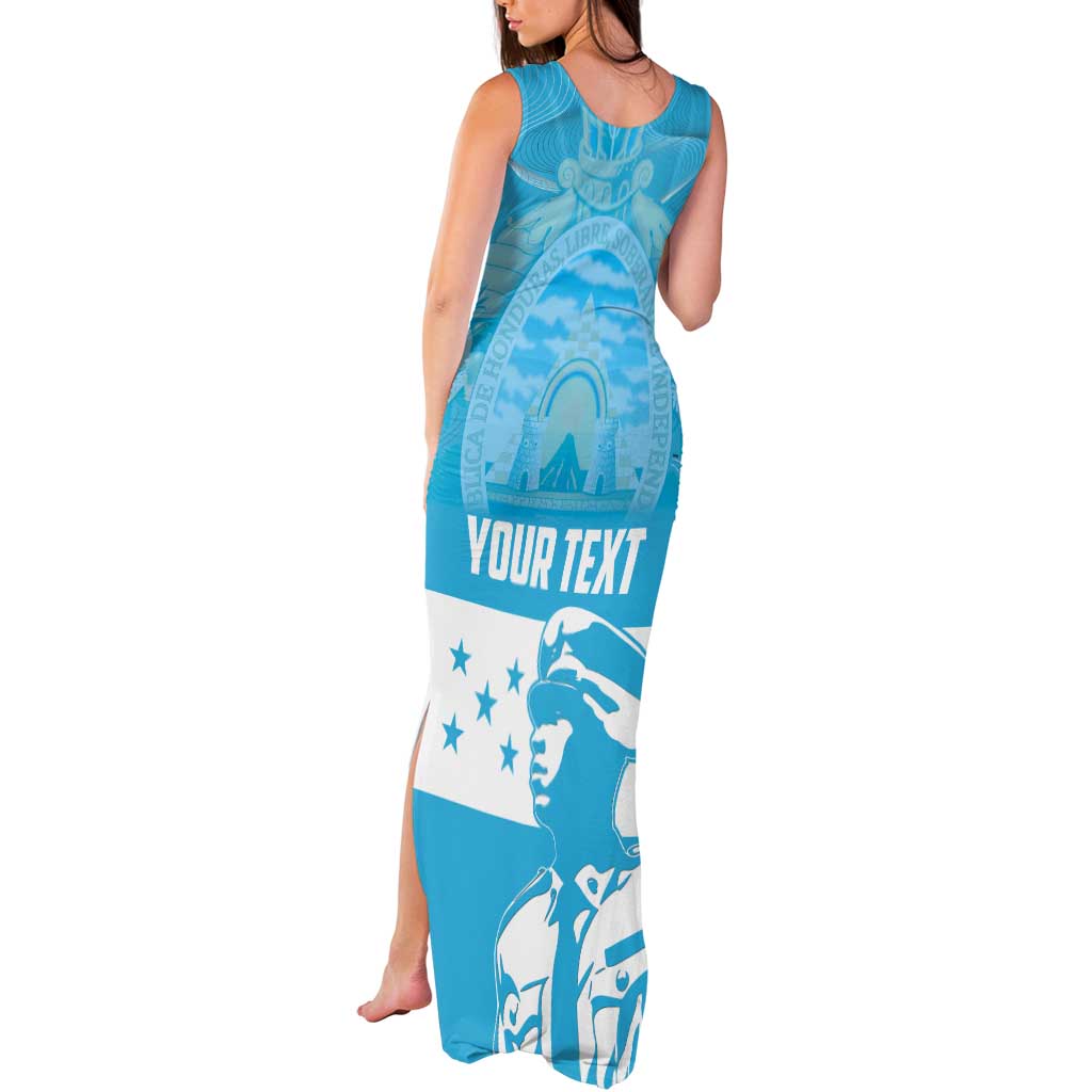 Personalized Honduras Scarlet Macaw Tank Maxi Dress Happy Independence Day 1821 - Wonder Print Shop