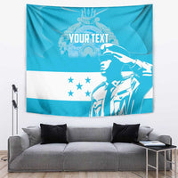 Personalized Honduras Scarlet Macaw Tapestry Happy Independence Day 1821 - Wonder Print Shop