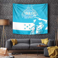 Personalized Honduras Scarlet Macaw Tapestry Happy Independence Day 1821 - Wonder Print Shop