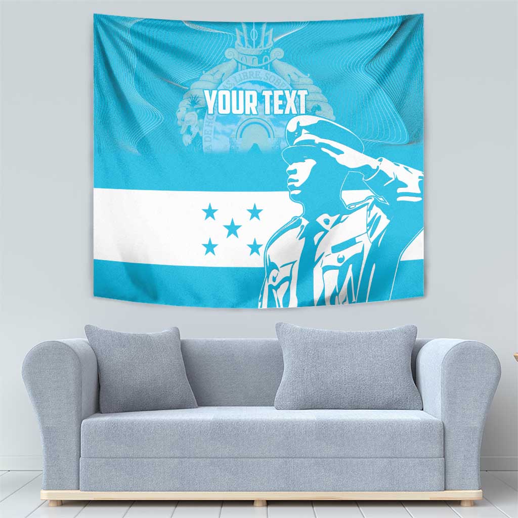 Personalized Honduras Scarlet Macaw Tapestry Happy Independence Day 1821 - Wonder Print Shop