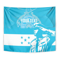 Personalized Honduras Scarlet Macaw Tapestry Happy Independence Day 1821 - Wonder Print Shop