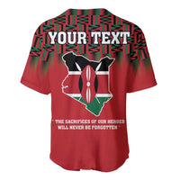 Personalized Kenya Mashujaa Day Baseball Jersey Mzee Jomo Kenyatta With Coat Of Arms - Wonder Print Shop