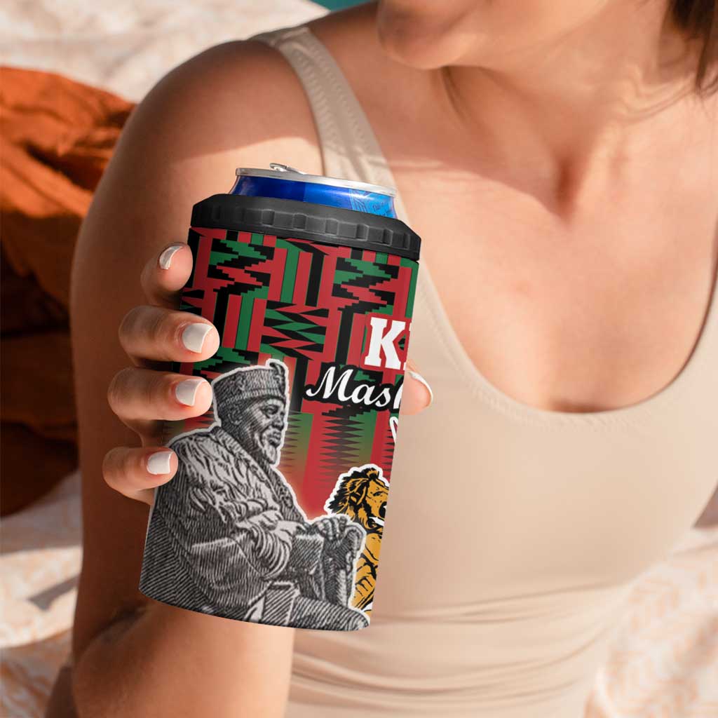 Kenya Mashujaa Day 4 in 1 Can Cooler Tumbler Mzee Jomo Kenyatta With Coat Of Arms - Wonder Print Shop