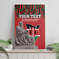 Personalized Kenya Mashujaa Day Canvas Wall Art Mzee Jomo Kenyatta With Coat Of Arms - Wonder Print Shop