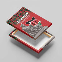 Personalized Kenya Mashujaa Day Canvas Wall Art Mzee Jomo Kenyatta With Coat Of Arms - Wonder Print Shop