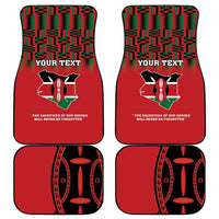 Personalized Kenya Mashujaa Day Car Mats Mzee Jomo Kenyatta With Coat Of Arms - Wonder Print Shop