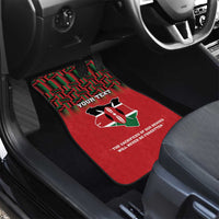 Personalized Kenya Mashujaa Day Car Mats Mzee Jomo Kenyatta With Coat Of Arms - Wonder Print Shop