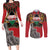 Personalized Kenya Mashujaa Day Couples Matching Long Sleeve Bodycon Dress and Long Sleeve Button Shirt Mzee Jomo Kenyatta With Coat Of Arms - Wonder Print Shop