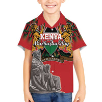 Personalized Kenya Mashujaa Day Family Matching Puletasi and Hawaiian Shirt Mzee Jomo Kenyatta With Coat Of Arms - Wonder Print Shop