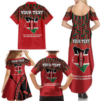 Personalized Kenya Mashujaa Day Family Matching Summer Maxi Dress and Hawaiian Shirt Mzee Jomo Kenyatta With Coat Of Arms - Wonder Print Shop