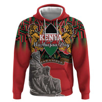 Personalized Kenya Mashujaa Day Hoodie Mzee Jomo Kenyatta With Coat Of Arms - Wonder Print Shop